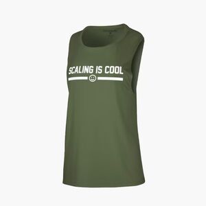 Rogue Scaling is Cool Women’s Muscle Tank Size L (Runs small) Army Green